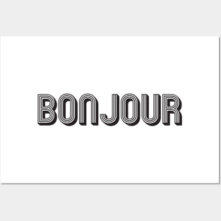 BONJOUR / Black Posters and Art